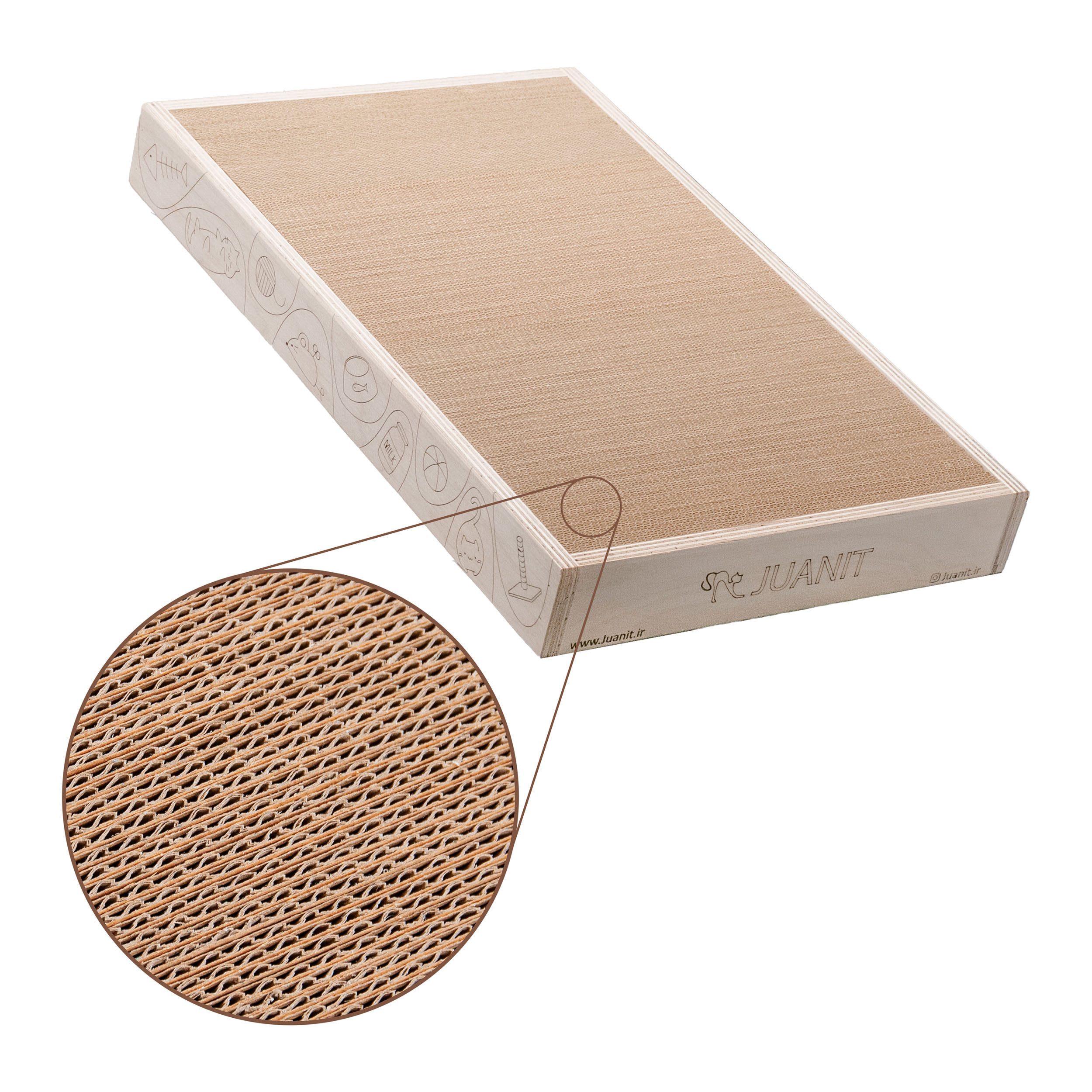 Juanit cardboard cat scratcher